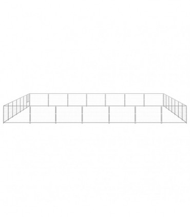 Dog Kennel Silver 49 m² Steel