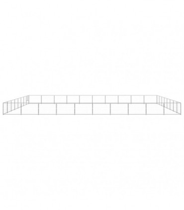 Dog Kennel Silver 80 m² Steel