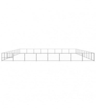 Dog Kennel Silver 80 m² Steel