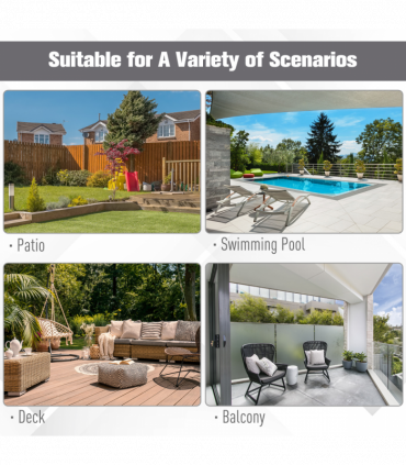 Double Canopy Offset Parasol Umbrella