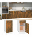 Drawer Bottom Cabinet Smoked Oak 40x46x81.5 cm Engineered Wood