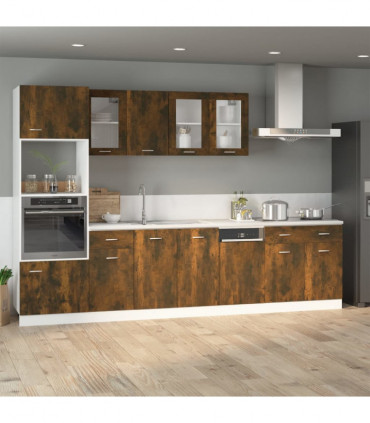 Drawer Bottom Cabinet Smoked Oak 40x46x81.5 cm Engineered Wood