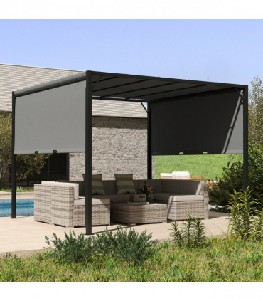 Durable Charcoal Grey Canopy Tent - Adjustable Shade & Stability for Outdoors