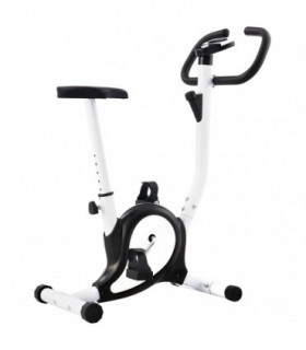 Exercise Bike with Belt Resistance Black