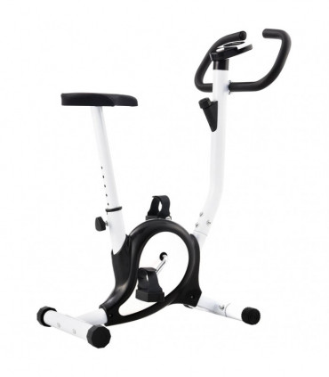 Exercise Bike with Belt Resistance Black