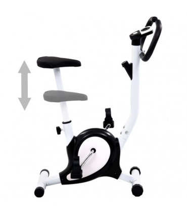 Exercise Bike with Belt Resistance Black