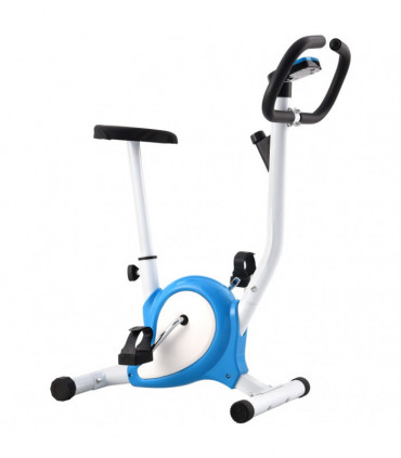 Exercise Bike with Belt Resistance Blue