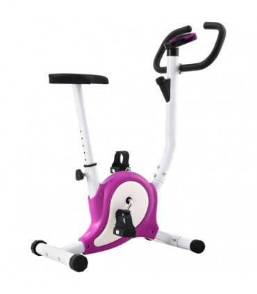 Exercise Bike with Belt Resistance Purple