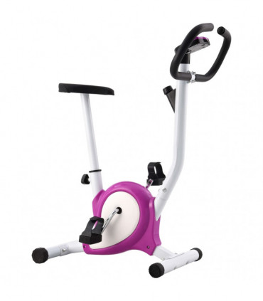 Exercise Bike with Belt Resistance Purple