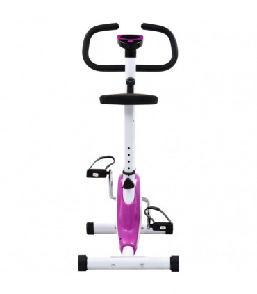 Exercise Bike with Belt Resistance Purple