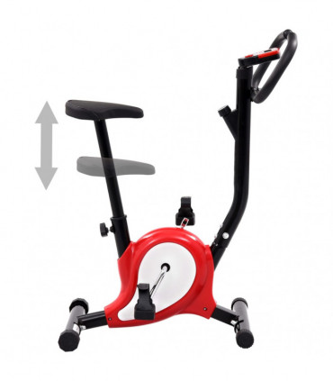 Exercise Bike with Belt Resistance Red