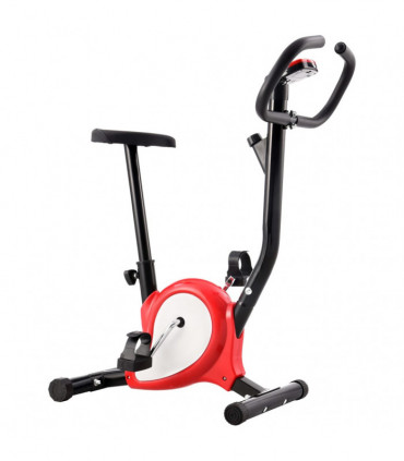 Exercise Bike with Belt Resistance Red