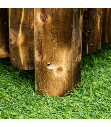 Fir Plant Pot Flower Bed Wooden 4 Feet 100Lx 40Wx40H cm Natural Wood Color