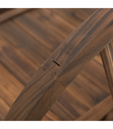 Fir Wood Outdoor Garden Decor Walkway Bridge Brown