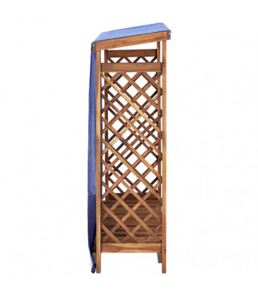 Firewood Storage Shed 105x38x115 cm Solid Acacia Wood