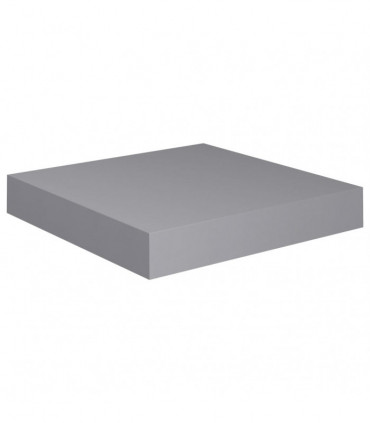 Floating Wall Shelves 2 pcs Grey 23x23.5x3.8 cm MDF
