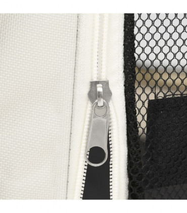 Foldable Dog Playpen with Carrying Bag Blue 110x110x58 cm