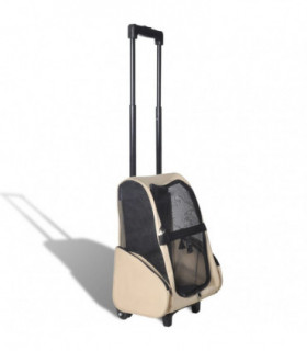 Foldable Multipurpose Pet Trolley Beige