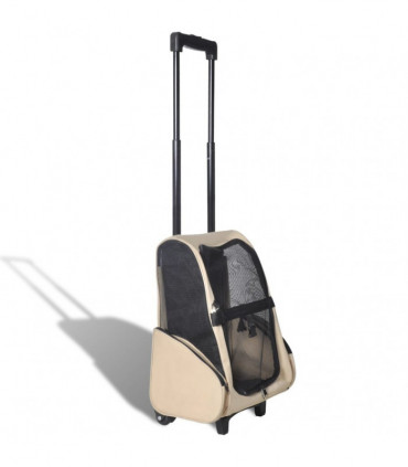 Foldable Multipurpose Pet Trolley Beige