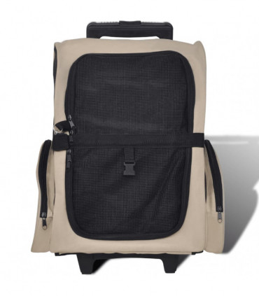 Foldable Multipurpose Pet Trolley Beige