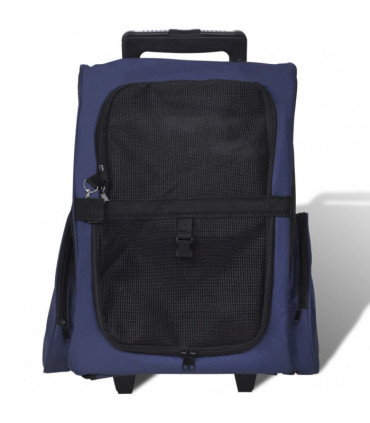 Foldable Multipurpose Pet Trolley Blue