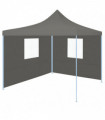 vidaXL Foldable Party Tent Pop-Up with 2 Sidewalls 3x3 m Anthracite