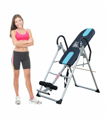 Foldable Therapy Gravity Inversion Table AB Exercise Bench Home Fitness HOMCOM