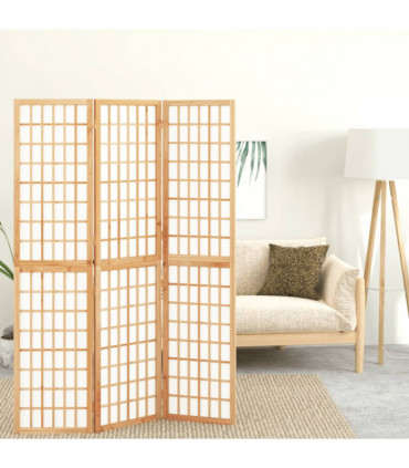 Folding 3-Panel Room Divider Japanese Style 120x170 cm
