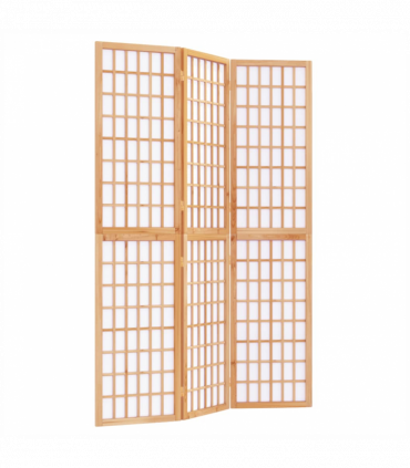 Folding 3-Panel Room Divider Japanese Style 120x170 cm