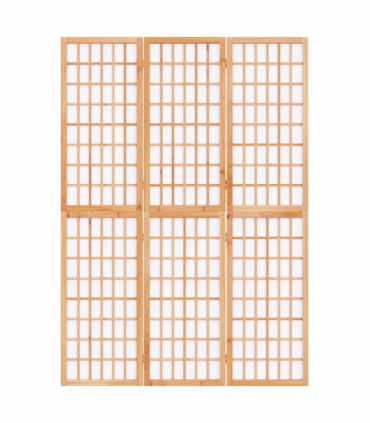 Folding 3-Panel Room Divider Japanese Style 120x170 cm