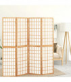 Folding 4-Panel Room Divider Japanese Style 160x170 cm