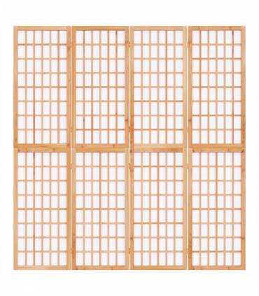 Folding 4-Panel Room Divider Japanese Style 160x170 cm
