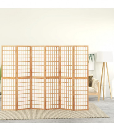 Folding 6-Panel Room Divider Japanese Style 240x170 cm