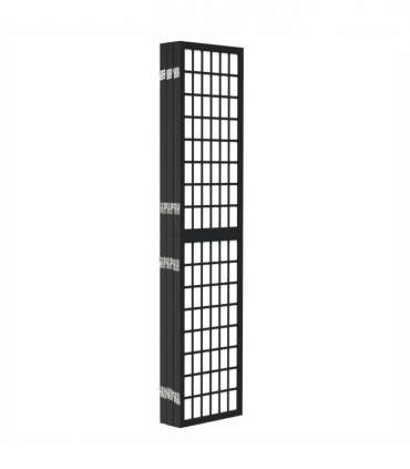 Folding 6-Panel Room Divider Japanese Style 240x170 cm Black