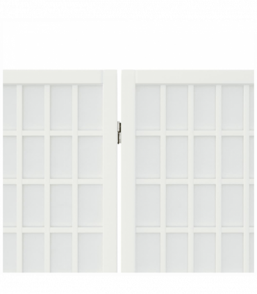 Folding 6-Panel Room Divider Japanese Style 240x170 cm White