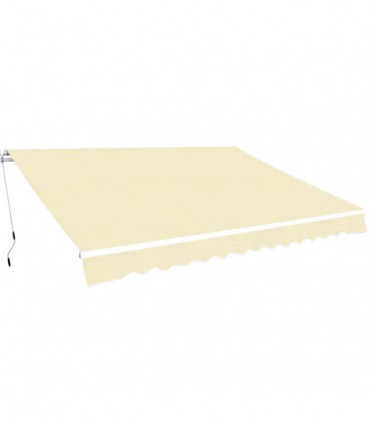 Folding Awning Manual Operated 400 cm Cream