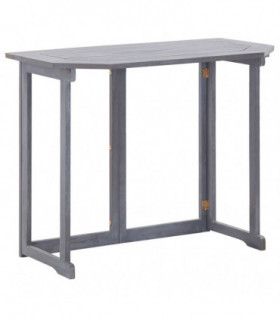 Folding Balcony Table 90x50x74 cm Solid Acacia Wood