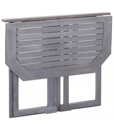 Folding Balcony Table 90x50x74 cm Solid Acacia Wood