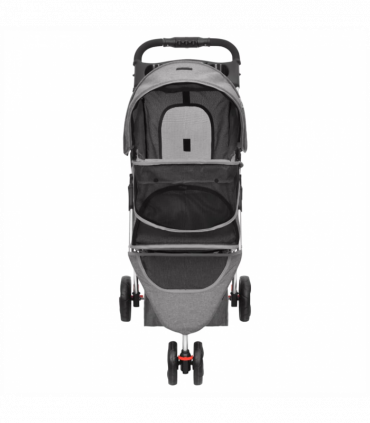 Folding Dog Stroller Grey 80x46x98 cm Oxford Fabric