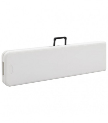 Folding Garden Benches 2 pcs 180 cm HDPE White