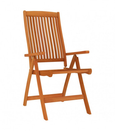 Folding Garden Chairs 6 pcs Solid Wood Eucalyptus