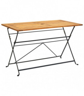 Folding Garden Table 120x70x74 cm Solid Acacia Wood