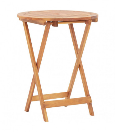Folding Garden Table 60x75 cm Solid Acacia Wood