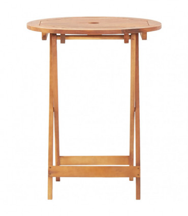 Folding Garden Table 60x75 cm Solid Acacia Wood
