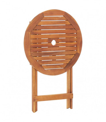 Folding Garden Table 60x75 cm Solid Acacia Wood