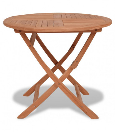 Folding Garden Table 85x76 cm Solid Teak Wood