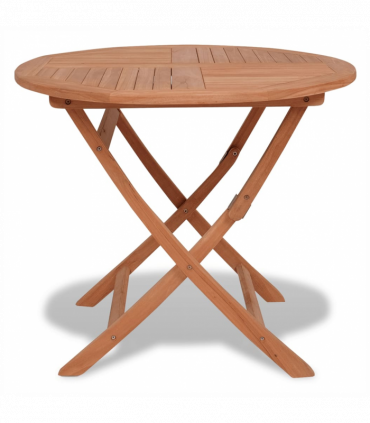 Folding Garden Table 85x76 cm Solid Teak Wood