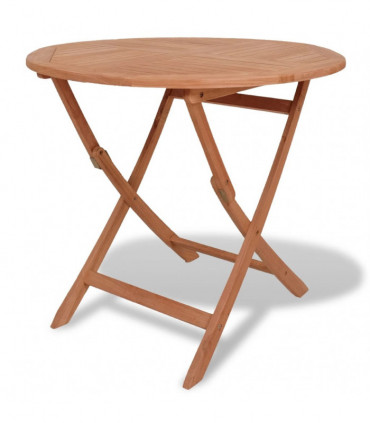Folding Garden Table 85x76 cm Solid Teak Wood