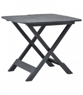 Folding Garden Table Anthracite 79x72x70 cm Plastic