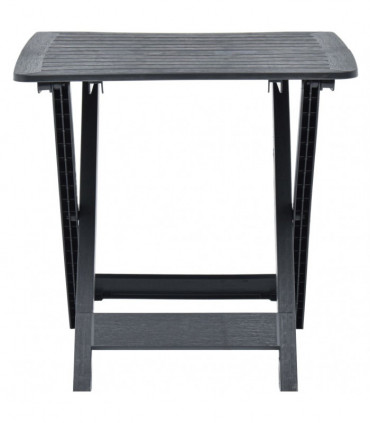 Folding Garden Table Anthracite 79x72x70 cm Plastic